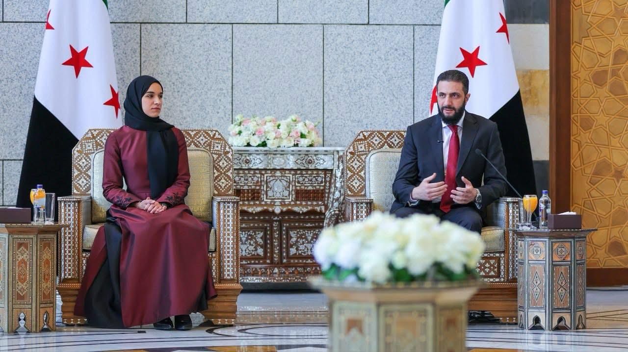 الشرع وعقيلته (إنترنت)