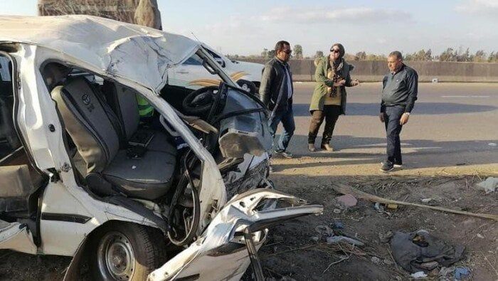 إصابة 10 أشخاص في انقلاب ميكروباص أعلى طريق جوزيف تيتو