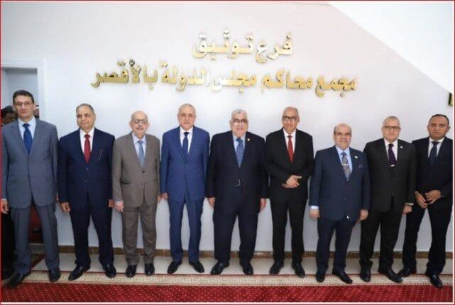 رئيس مجلس الدولة يفتتح مكتب توثيق الشهر العقاري بمجمع المحاكم بالأقصر