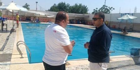 مدير الرياضة بالقليوبية يتفقد عدد من حمامات السباحة بمراكز الشباب - تواصل نيوز