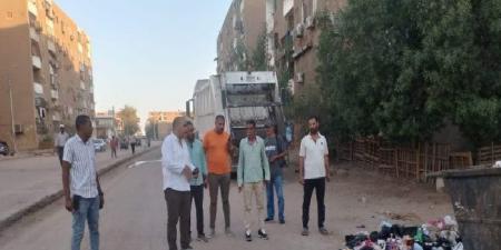 رفع 250 طن قمامة من المحمودية بأسوان في يوم واحد - تواصل نيوز