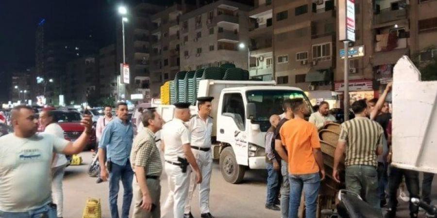 إزالة ١٢٠٠ حالة إشغال بشارعي المريوطية واللبيني بالجيزة - تواصل نيوز