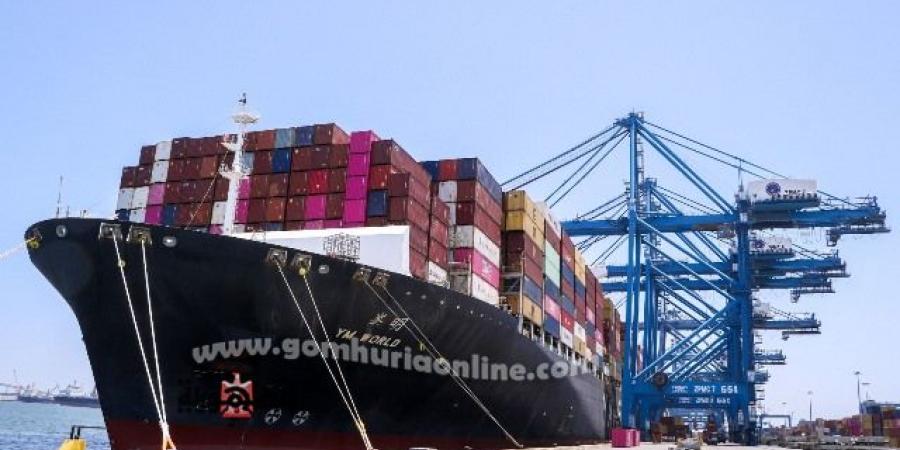 إنتظام دخول وخروج السفن والشحن والتفريغ بميناء دمياط - تواصل نيوز
