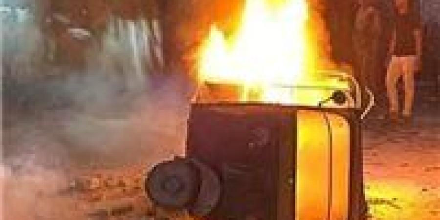 شاهد الان - حريق هائل يلتهم 55 دراجة نارية وتوك توك داخل جراج بطنطا - تواصل نيوز