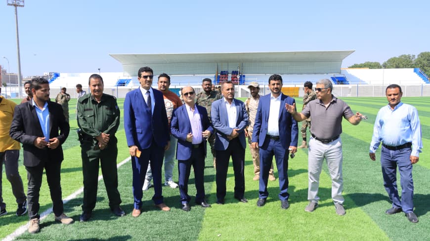 افتتاح رسمي لمشروع إعادة تأهيل ملعب نادي نصر عدن الرياضي بخطوات تطويرية غير مسبوقة