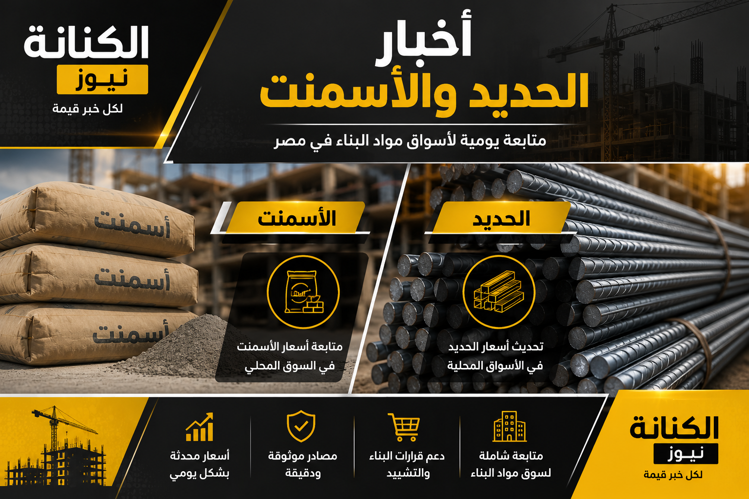 سعر الأسمنت والحديد اليوم الجمعة 23 أكتوبر 2026 يحدد اتجاهات السوق